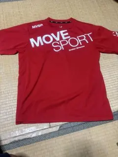 DESCENTE MOVE SPORT Tシャツ レッド Oサイズ