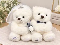 4℃ ウェディングベア ぬいぐるみ ペア