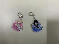 鬼滅の刃 キーホルダー ストラップ アクリル 甘露寺蜜璃 +伊黒小芭内 2点