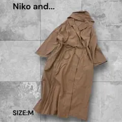 e1351☆Niko and... フード付きロングコート Mサイズ