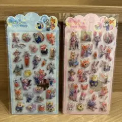 ズートピア シール ステッカー 2枚セット ニック ジュディ