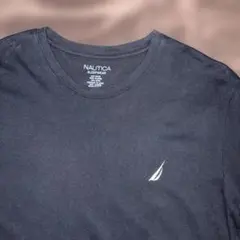 古着 NAUTICA ロゴT ブラック