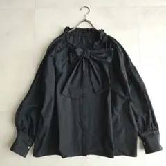 marmors マルモア ポリエステル ボウタイ ブラウス 日本製