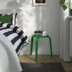 IKEA KYRRE シルレ スツール2脚セット☆青色塗装済み♪ - メルカリ