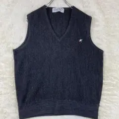 アーノルドパーマー ダークグレー Vネックベスト ロゴ Ｌ 29-28