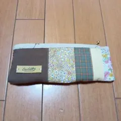 パッチワーク風ペンケース（カントリー）