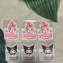 My Melody & Kuromi ステッカー 6枚セット