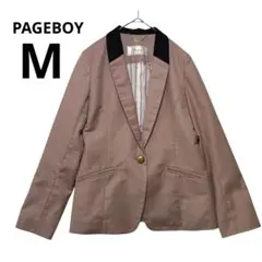 a*h様 PAGEBOY ページボーイ 金ボタン テーラードジャケット M ピンのサムネイル