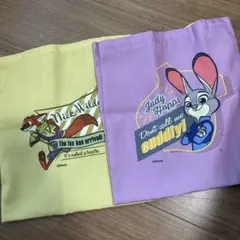 ズートピア ミニトート2枚セット ジュディ　ニック　ズートピア2