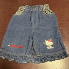 ハローキティ デニムハーフパンツ 110cm
