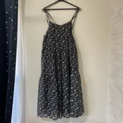 古着　花柄キャミワンピース
