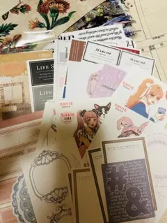 ✣BONHEUR PAPIER様✣ 【新作】シンプル素材シート コラージュ素材