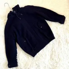 【Hartford】ウール混ジャケット 9号（M） ネイビー ジャンパー