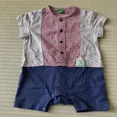 RAG MART チェック柄ロンパース 70サイズ