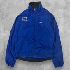 Patagonia ナイロンジャケット S ブルー 刺繍 ランニング 90s