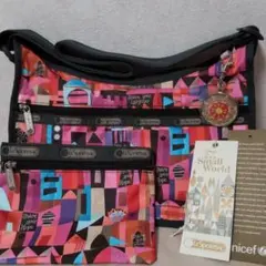 未使用 レスポートサック イッツアスモールワールド ショルダー ディズニー