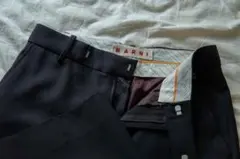 MARNI ワイドスラックス　ブーツカット　マルニ　カゴバック