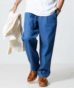 フリークスストア【EASY WEAR 】DENIM EASY PANTS Mのサムネイル