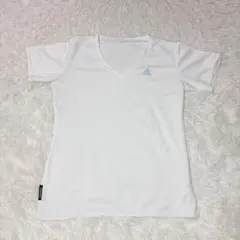 アディダス シャツ 白 半袖 Vネック スポーツ トレーニング a2272