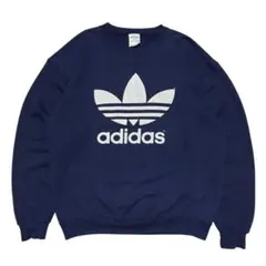 希少 USA製 80's adidas トレフォイル ロゴ スウェット フェード