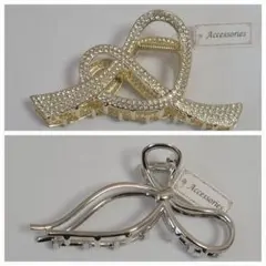 新品未使用 バンスクリップ ヘア 髪 シンプル アクセサリー 髪留め クリップ