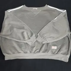 ★JaVa 裏起毛トレーナー Sサイズ スウェット グレイッシュベージュ