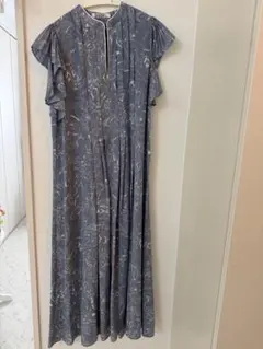 snidel マーブルフラワー柄ワンピース