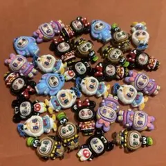 LABUBU 動物着ぐるみラブブ　デコパーツ　6種類５０個