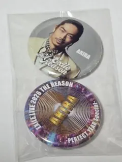 EXILE　AKIRA　缶バッジ２個セット　➀