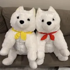 BIG 사모예드 군 스카프 인형 2체 세트
