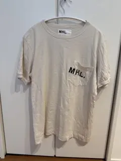 MHL. MARGARET HOWELL ポケットTシャツ ホワイト M
