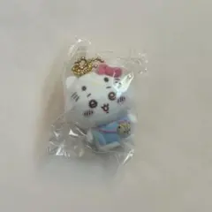 ちいかわ サンリオ シークレットフロッキーマスコットチャーム ちいかわ キティ