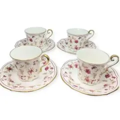 ノリタケ　スタジオコレクション　カップ・ソーサー4セットボーンチャイナ