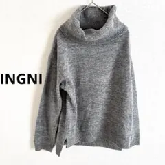 INGNI タートルネック ニット グレー M イング
