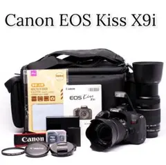 Canon kiss X9i ダブルレンズ Wi-Fi搭載 一眼レフ スマホ転送のサムネイル