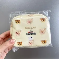 モンプチ ポール&ジョー ミニポーチ 猫 フラワー 花柄 ポールアンドジョー