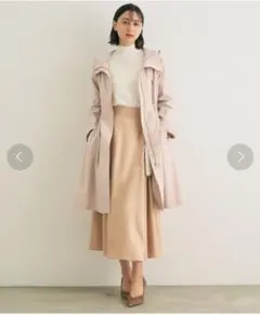 JUSGLITTY ロングフードブルゾン アプワイザーリッシェ セルフォード 