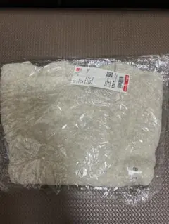 UNIQLO キッズ スフレヤーンセーター 120 オフホワイト