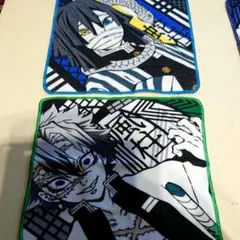 鬼滅の刃 ガチャ ミニタオル 新品 2枚セット