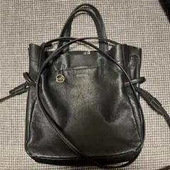 ROROL(ロロル)レザーミニ巾着トート