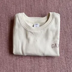GAP トレーナー クリーム色 ロゴ刺繍
