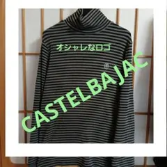 秋のご準備に❣️CASTELBAJACタートルネック ボーダー ラインストーン付のサムネイル