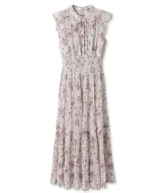 SNIDEL Sustainableフリルプリントワンピース