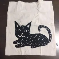 猫イラスト エコバッグ キャンバス