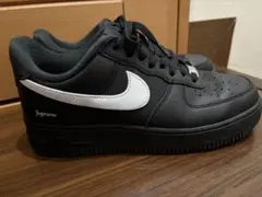 Nike Air Force 1 Supreme 27cmブラック/ホワイト
