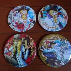 ワンピース キャベンディッシュ缶バッジ ４個セット