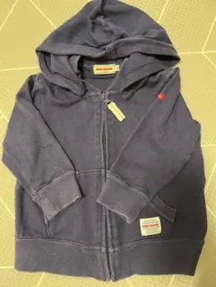 ミキハウス ネイビー フード付きパーカー