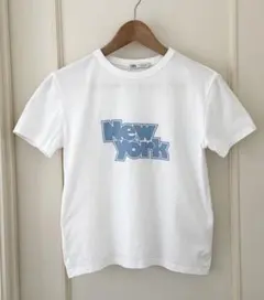 ZARA ホワイト Tシャツ Sサイズ New Yorkプリント