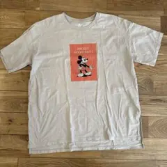UT × Disney ミッキー Tシャツ XL ベージュ ユニクロ ビックT