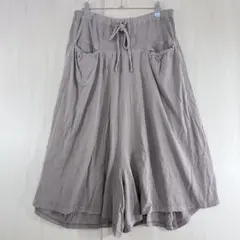 アズノゥアズピンキー【Free】綿100％ ガウチョパンツ　キュロット　ワイド